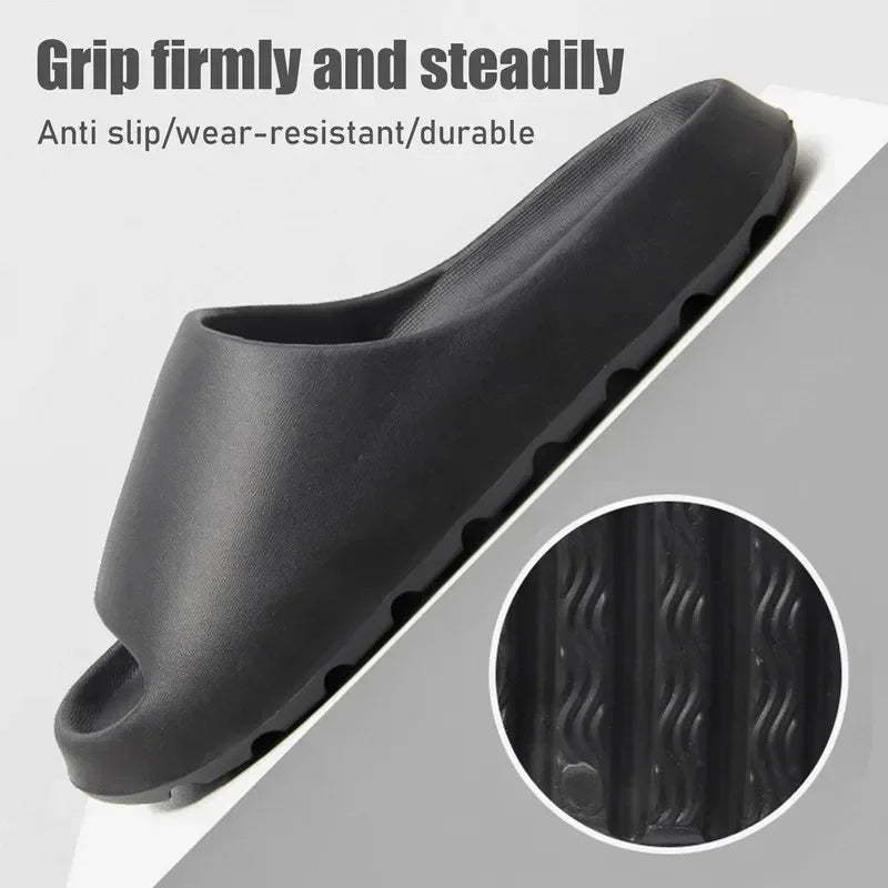 Thick Sole Cloud Slippers with Ergonomic Support