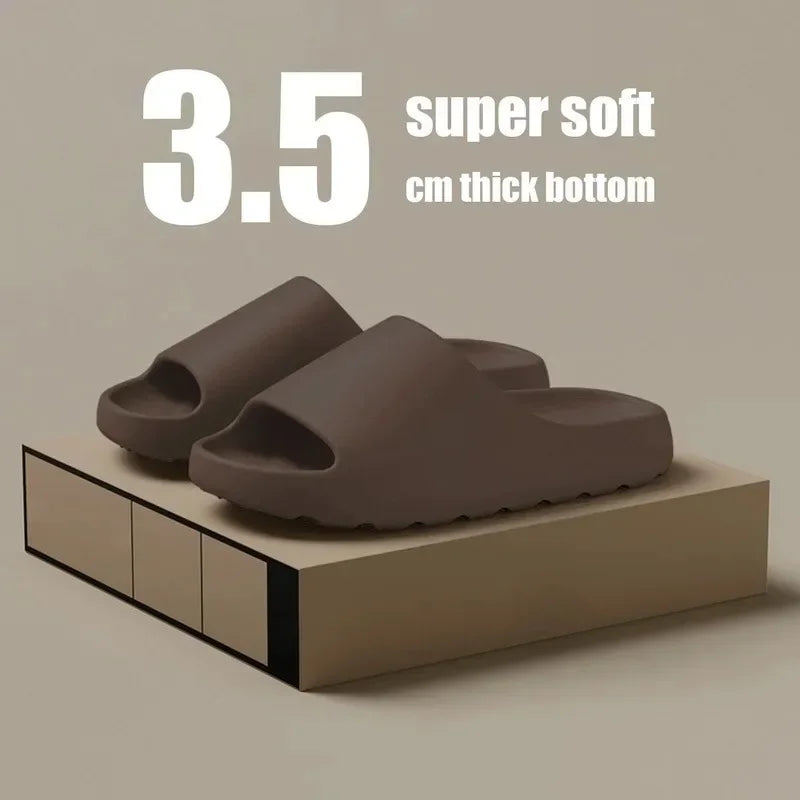 Thick Sole Cloud Slippers with Ergonomic Support