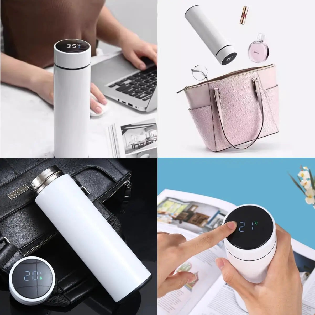 Smart Digital Thermos with LED Temperature Display