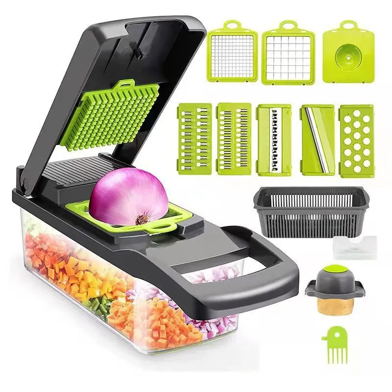 8-in-1 Multifunctional Vegetable Chopper and Slicer