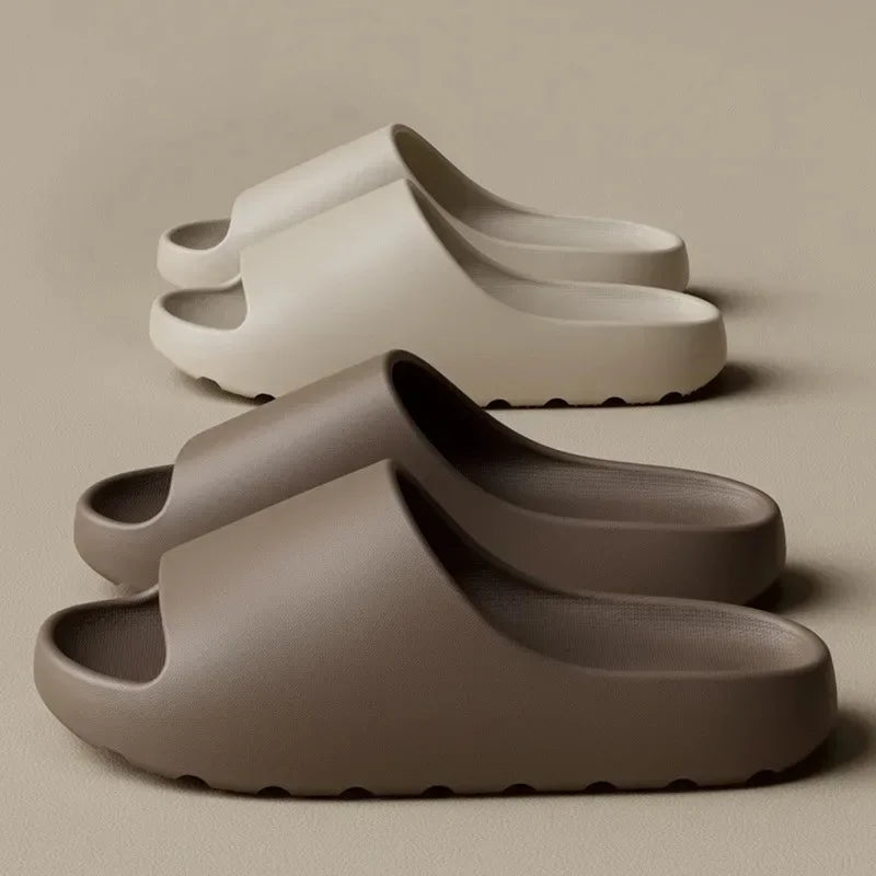 Thick Sole Cloud Slippers with Ergonomic Support