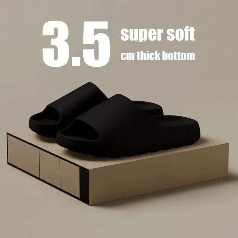 Thick Sole Cloud Slippers with Ergonomic Support