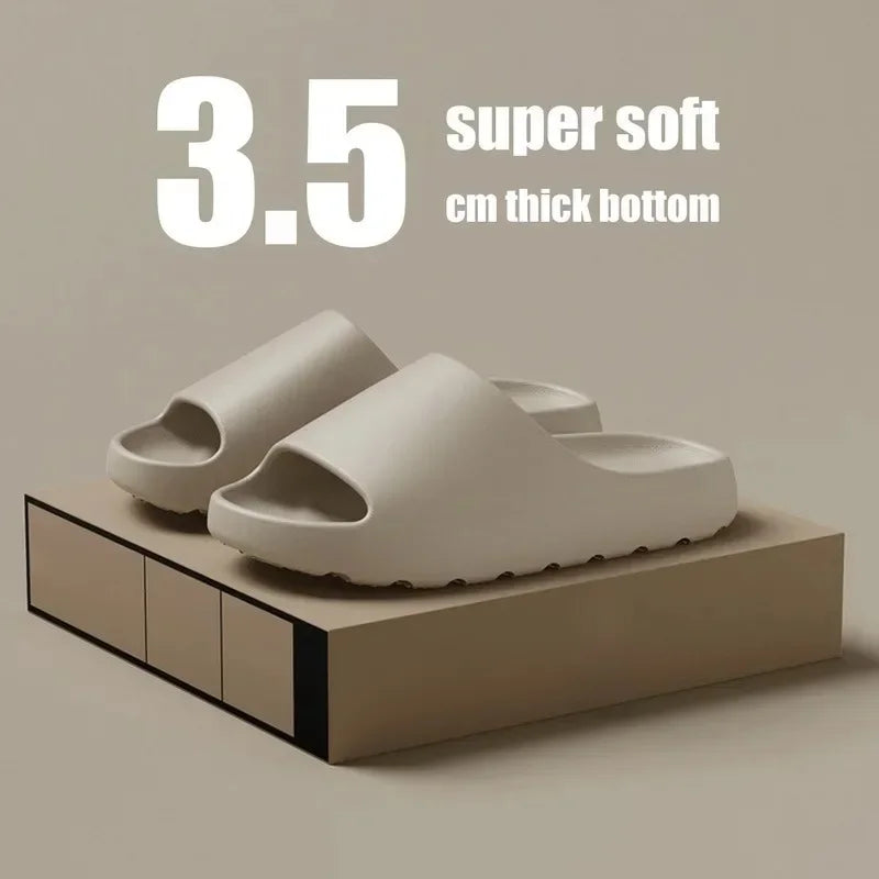Thick Sole Cloud Slippers with Ergonomic Support
