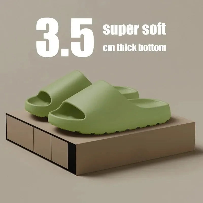 Thick Sole Cloud Slippers with Ergonomic Support