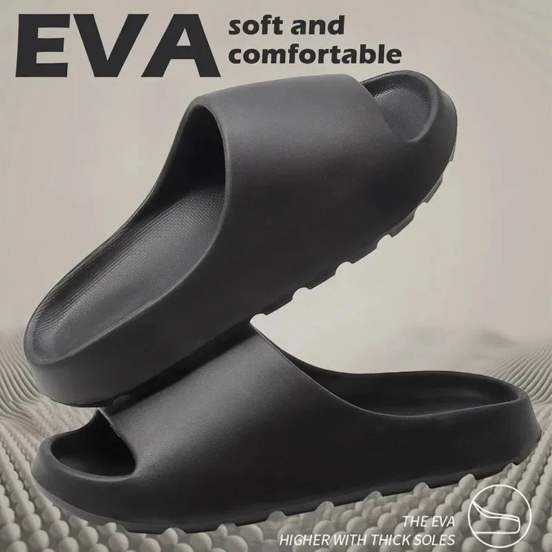 Thick Sole Cloud Slippers with Ergonomic Support