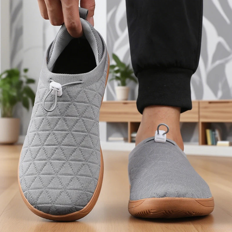Minimalist Mesh Walking Shoes with Quick Toggle Lace