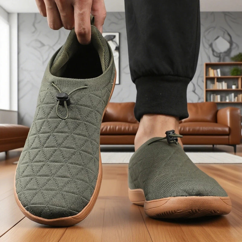 Minimalist Mesh Walking Shoes with Quick Toggle Lace