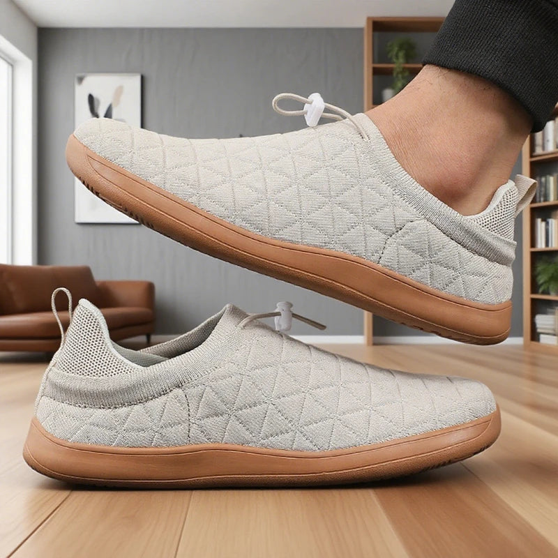 Minimalist Mesh Walking Shoes with Quick Toggle Lace